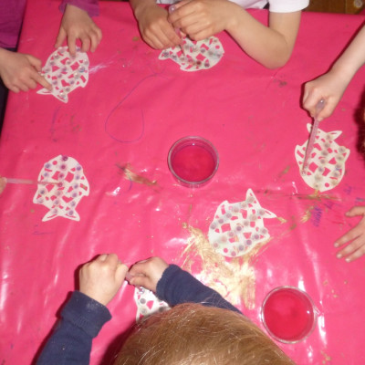 beim Experimentieren